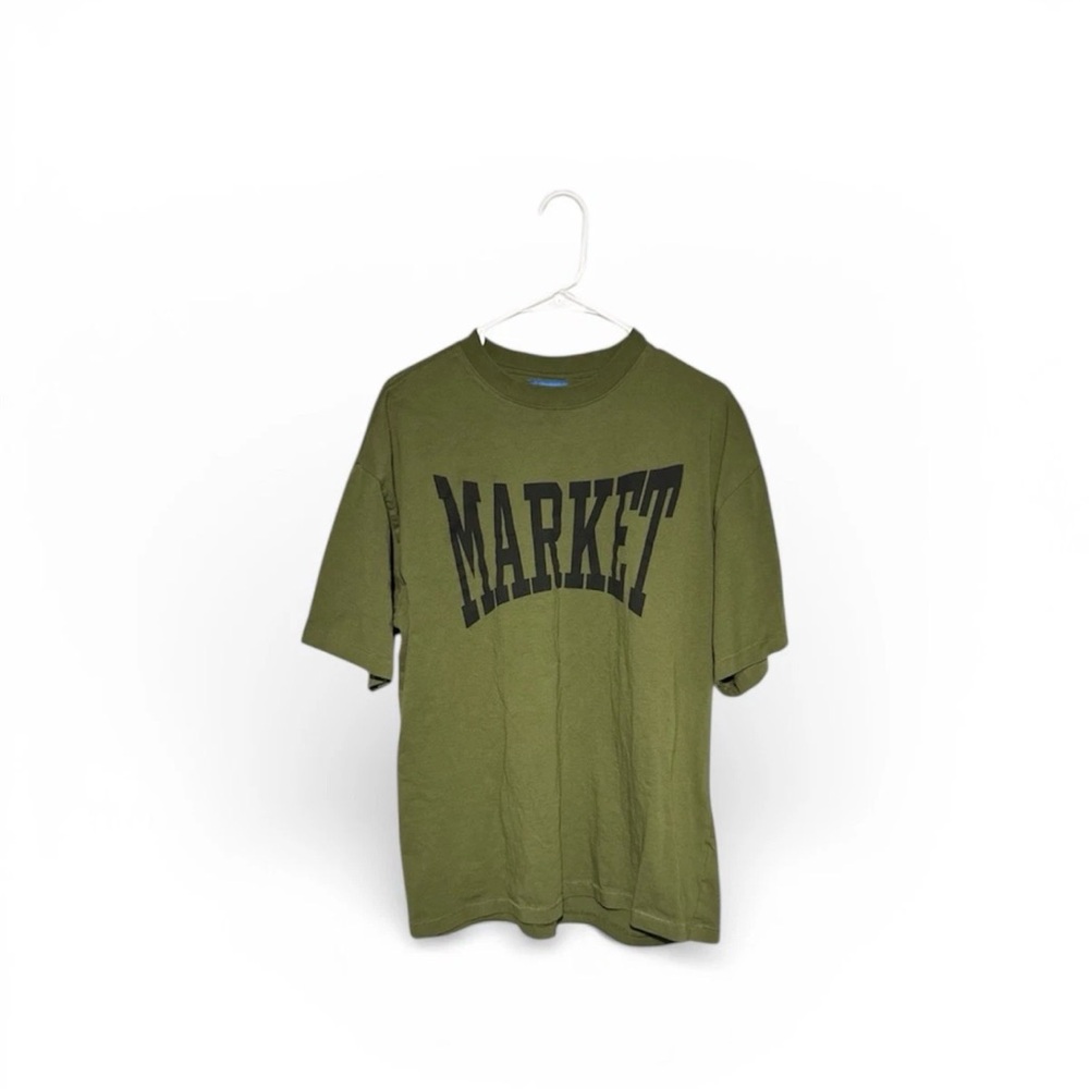 Market Studios Olive Green Graphic T-Shirt Men's XXLHeavyweight Tee